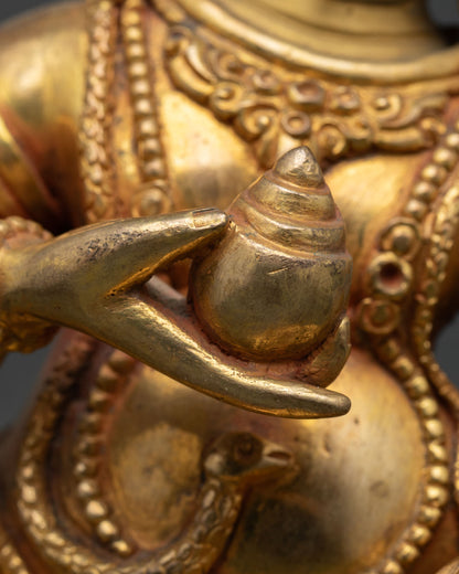 Black Dzambhala Statue | Buddhist Wealth Deity