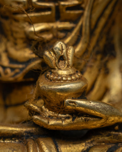 Medicine Buddha Statue | Copper Healing Buddha Sculpture