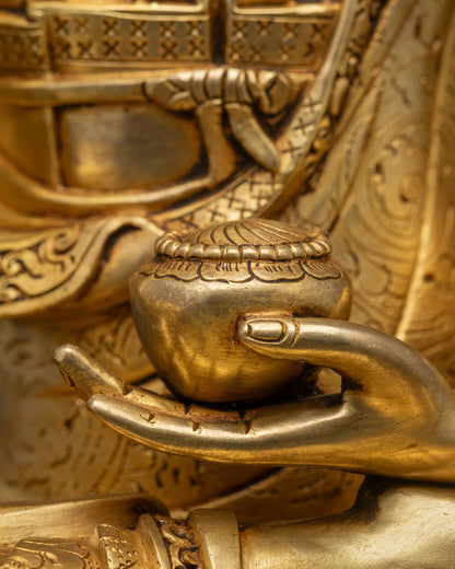 Sacred Buddha Shakyamuni Sculpture | Handmade Enlightened Statue