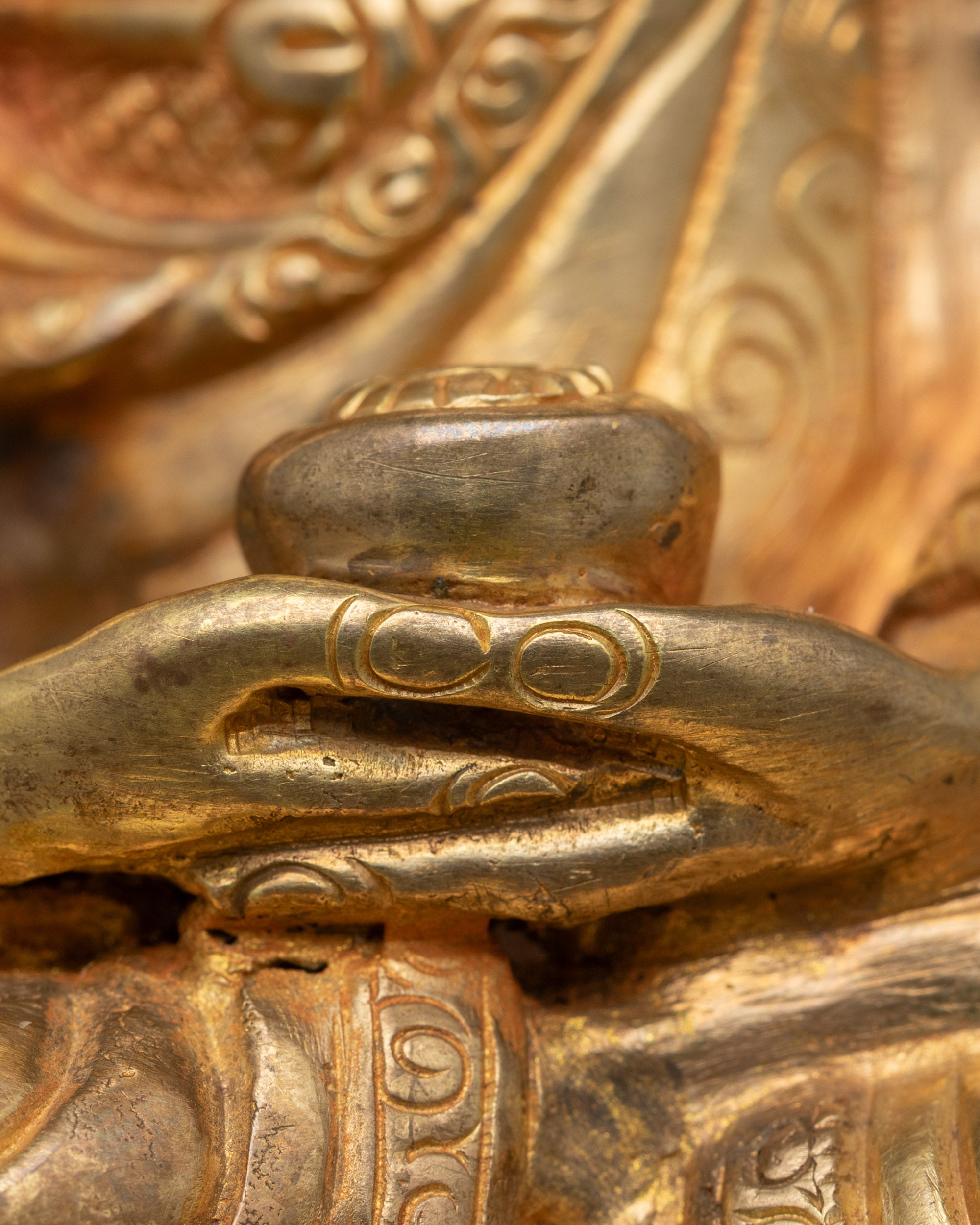 Amitabha Buddha Statue | Himalayan Meditation Figure with Seat