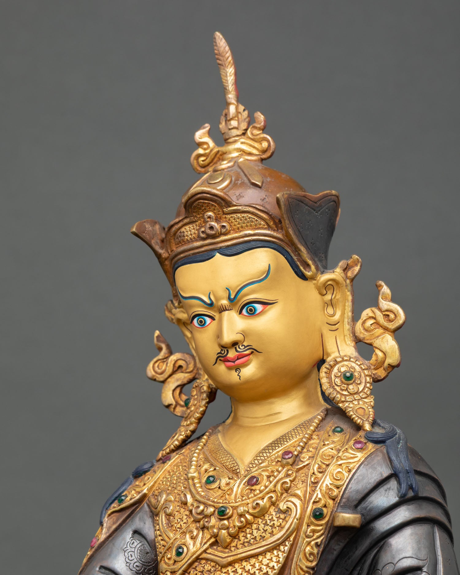 Guru Rinpoche Statue for Altar Decor | Handmade in Nepal