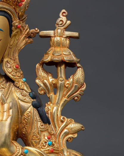 Manjushri Statue from Nepal | Authentic Himalayan Artwork