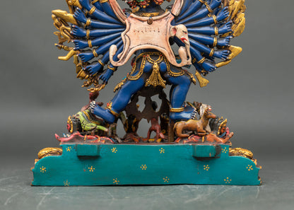 Yamantaka with Consort Sculpture | Traditional Buddhist Art