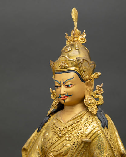 Traditional Guru Rinpoche Statue – Himalayan Buddhist Art