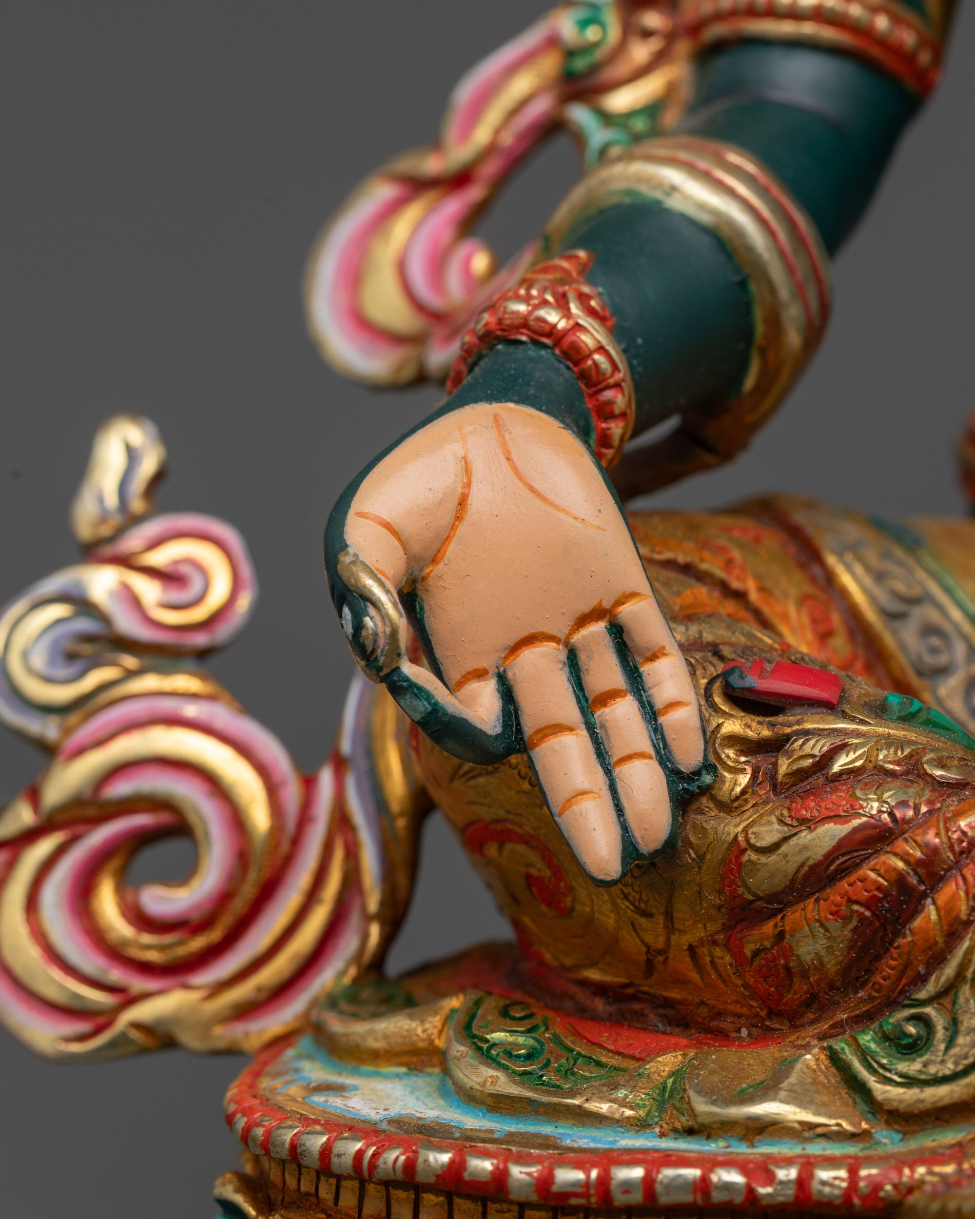 Beautifully Detailed Green Tara Statue | Art for Spiritual Enlightenment