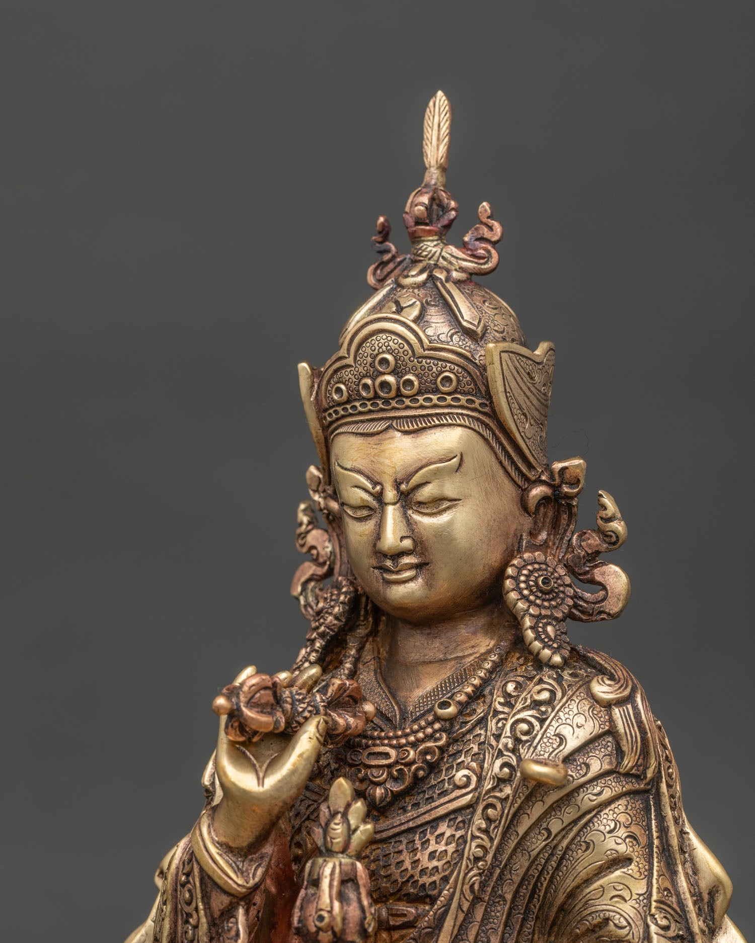 Tsokye Dorje Statue – Pure Copper Handmade Tibetan Sculpture