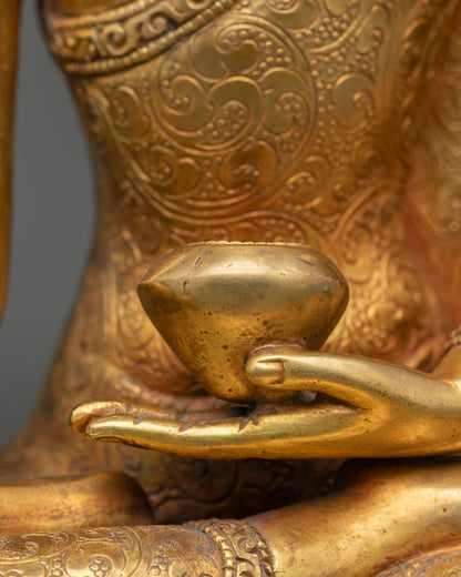 Buddhist Healing Statue of Medicine Buddha for Meditation Spaces