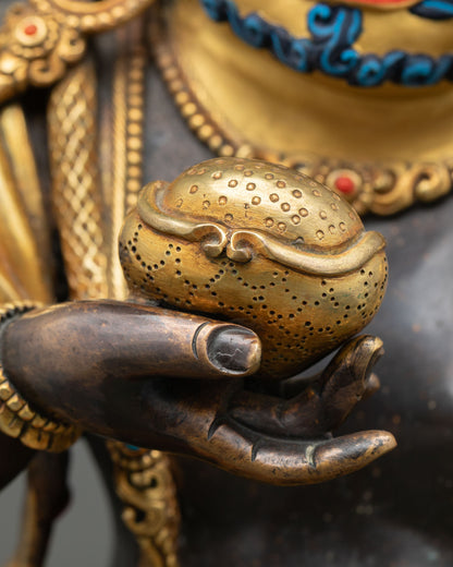 Black Dzambhala – Buddhist Sculpture for Spiritual Decor