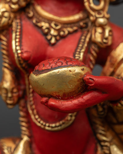Fierce Standing Vajravarahi Statue | Traditional Buddhist Sculpture