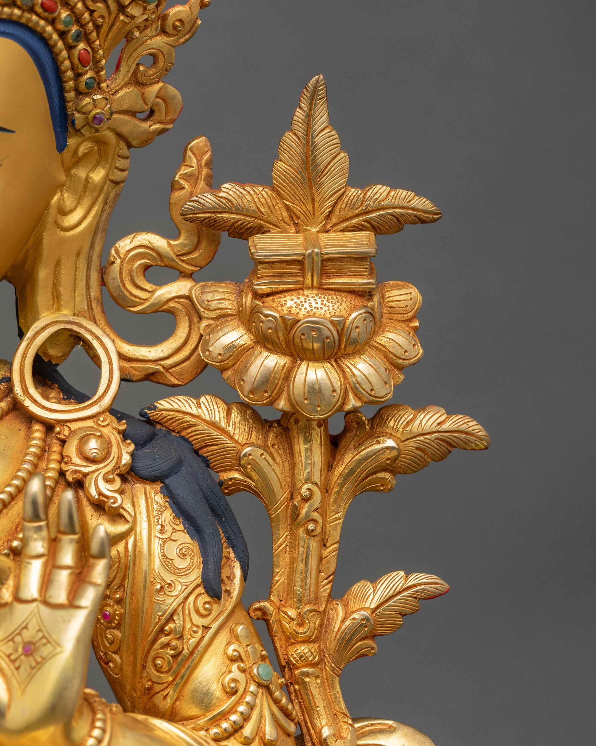 Bodhisattva Manjushri Figurine | Handicrafted Nepalese Statue