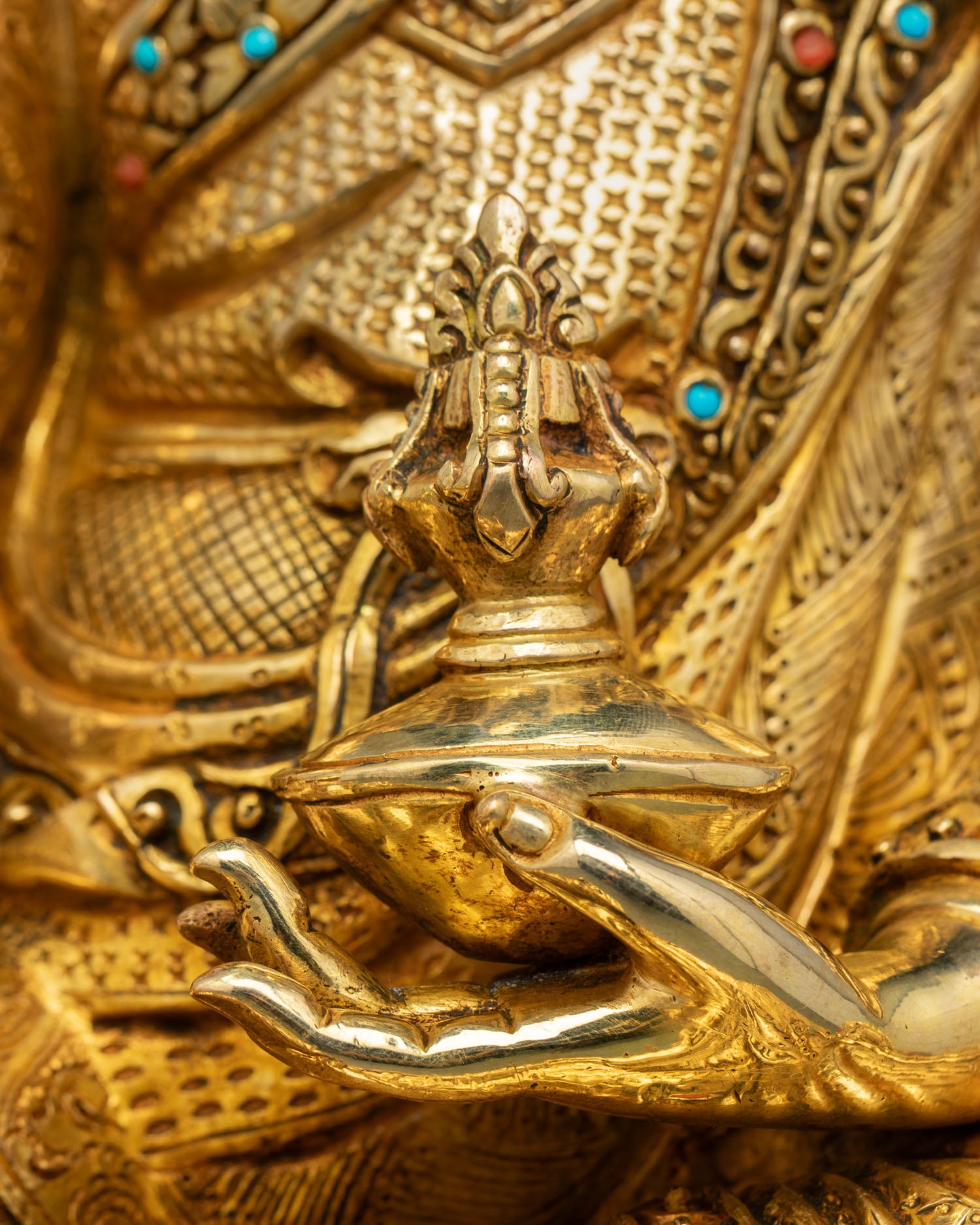 Blessings of Guru Rinpoche - Handcrafted Buddhist Statue