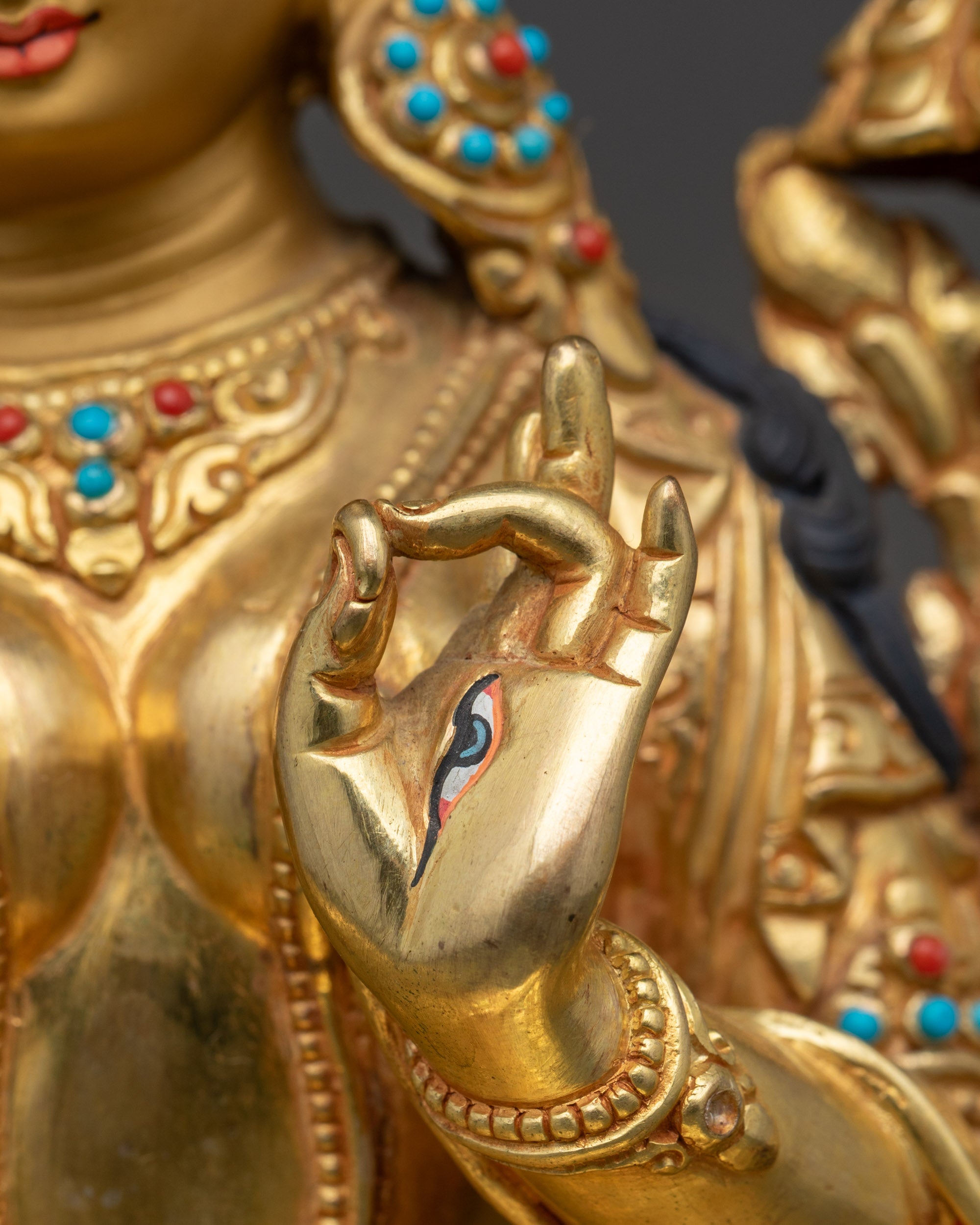 Nepalese Deity White Tara Statue- The Female Buddha