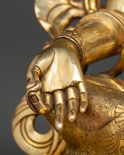 Green Tara Statue | Handmade Buddhist Deity from Nepal