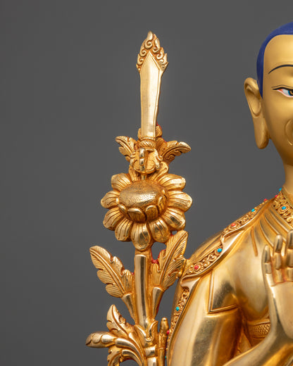 16" Nepalese Je Tsongkhapa Sculpture | Enlightened Lama of Wisdom