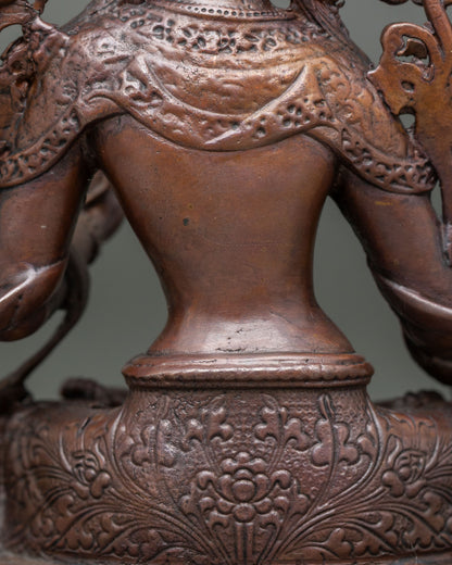 White Tara Statue | Handmade Goddess of Compassion Nepal