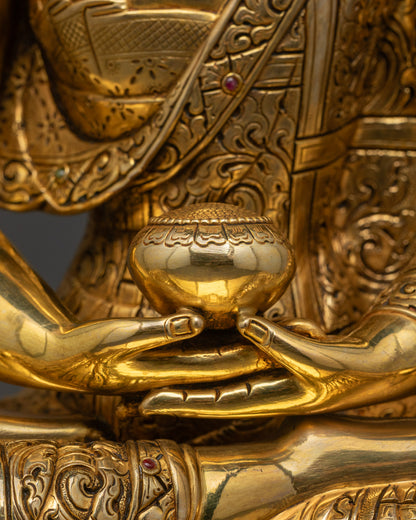 Buddha of Infinite Light Amitabha Statue | Traditional Himalayan Art