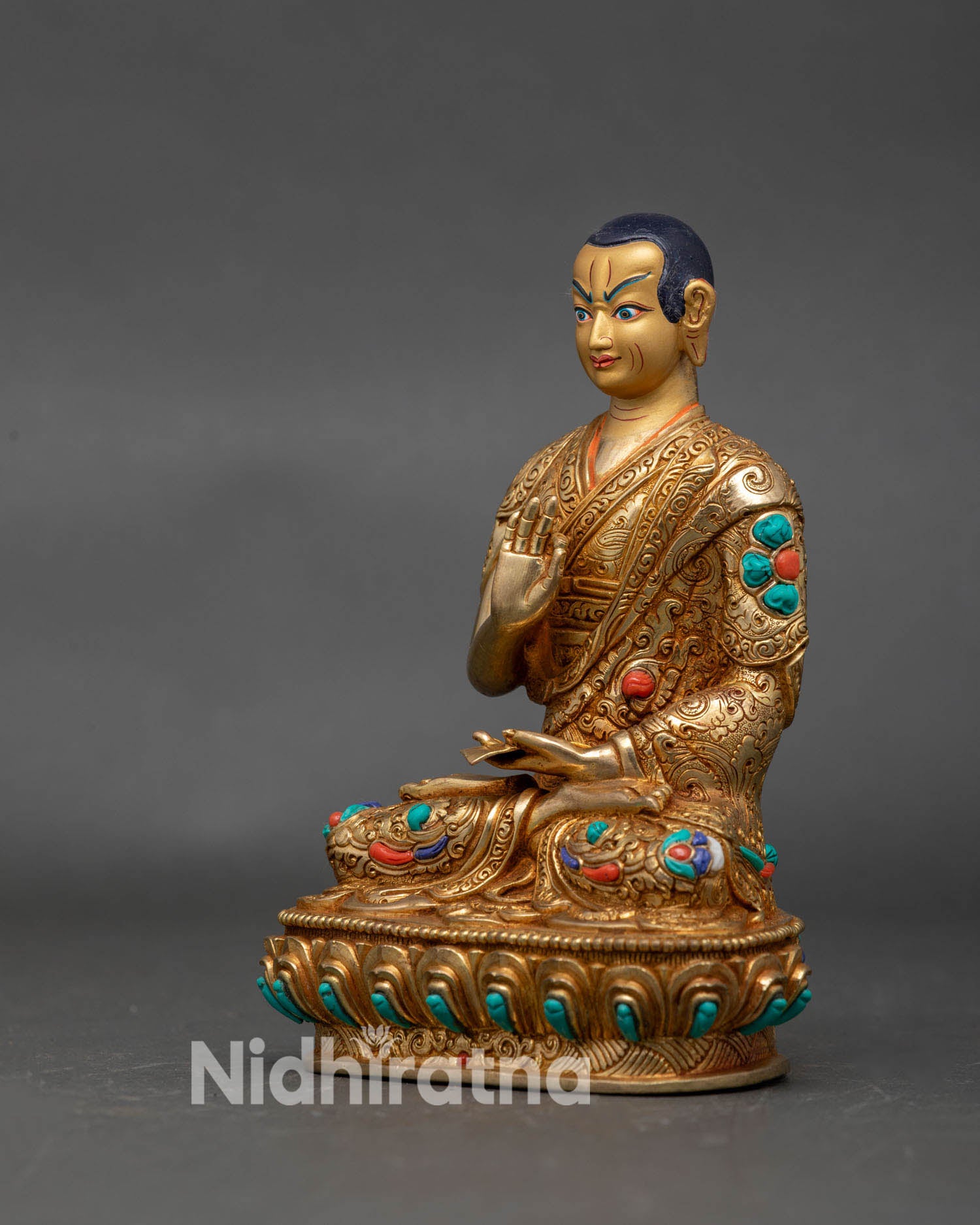 Tsongkhapa and Two Disciples Set – Luminous Wisdom Handmade Statue