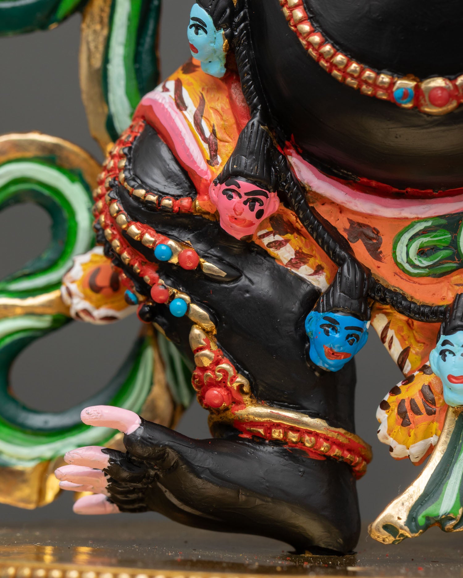 Black Manjushree Statue | Artisan-Crafted Buddhist Deity