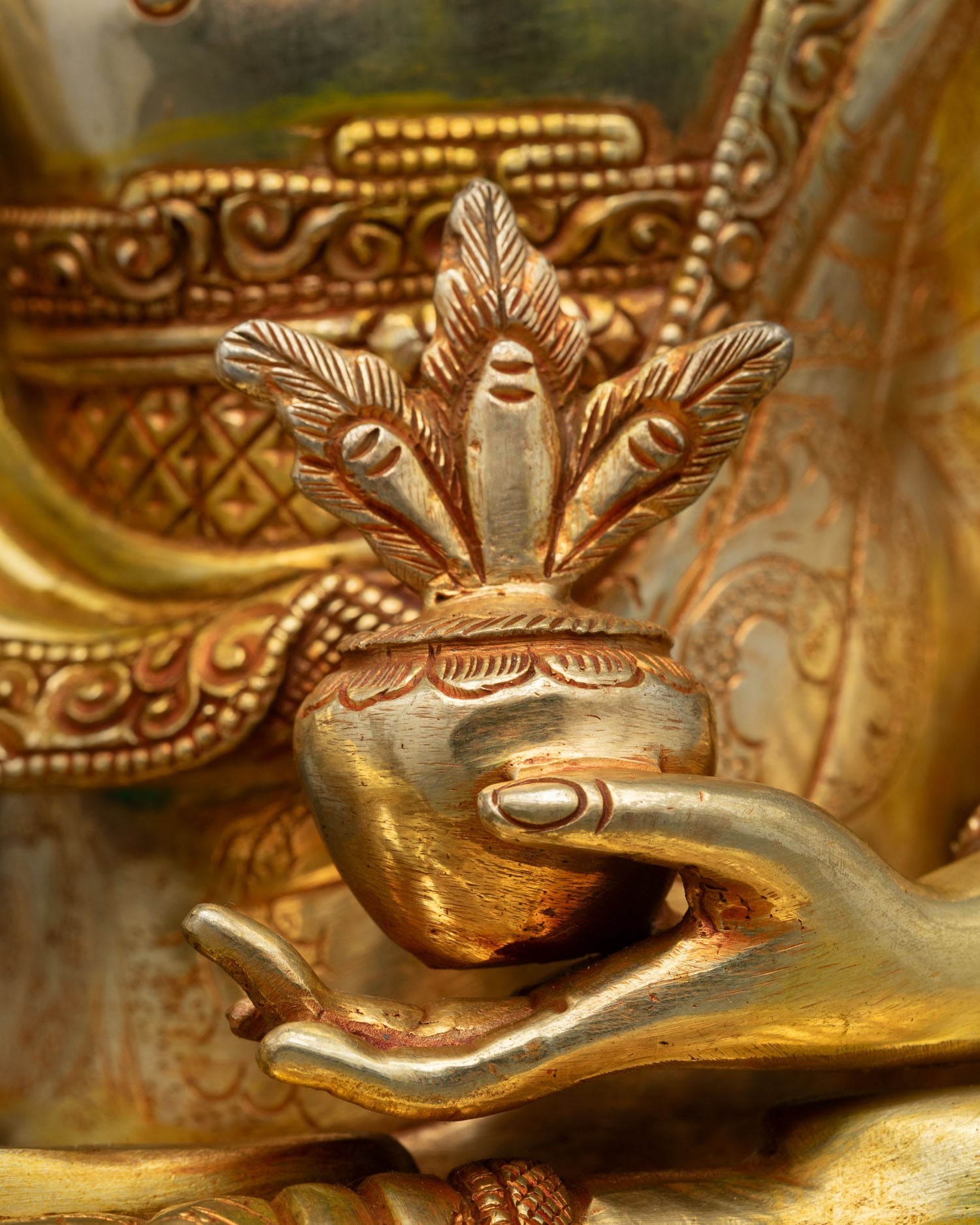 Medicine Buddha Statue | Lost Wax Cast in Nepal