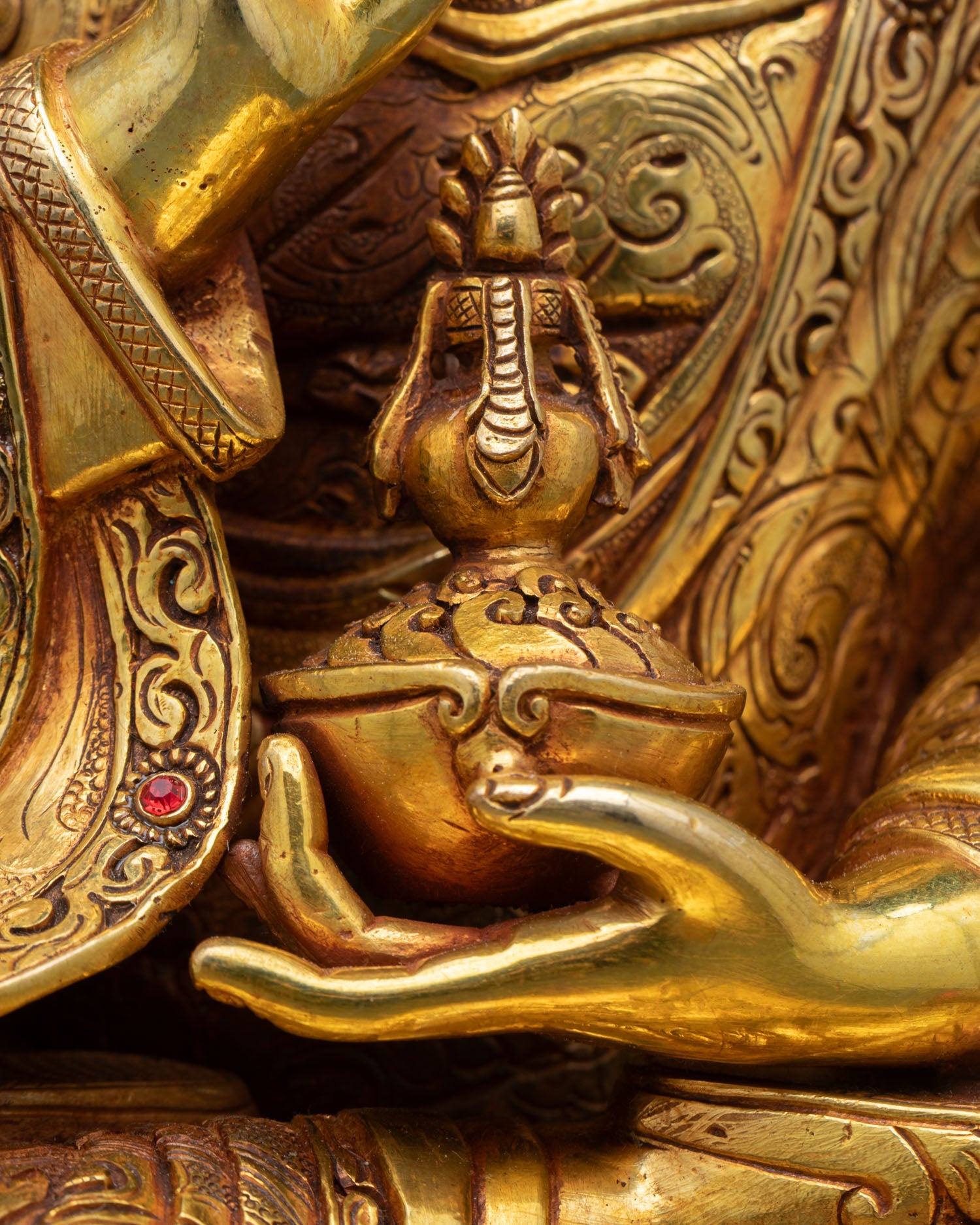 Tsokye Dorje Statue | Gold Fire-Gilded Tibetan Buddhist Figurine