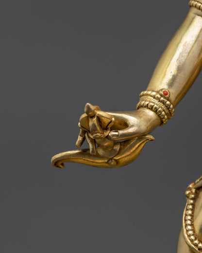 Transcendent Vajrayogini Statue | 24K Gold-Gilded Tantric Goddess