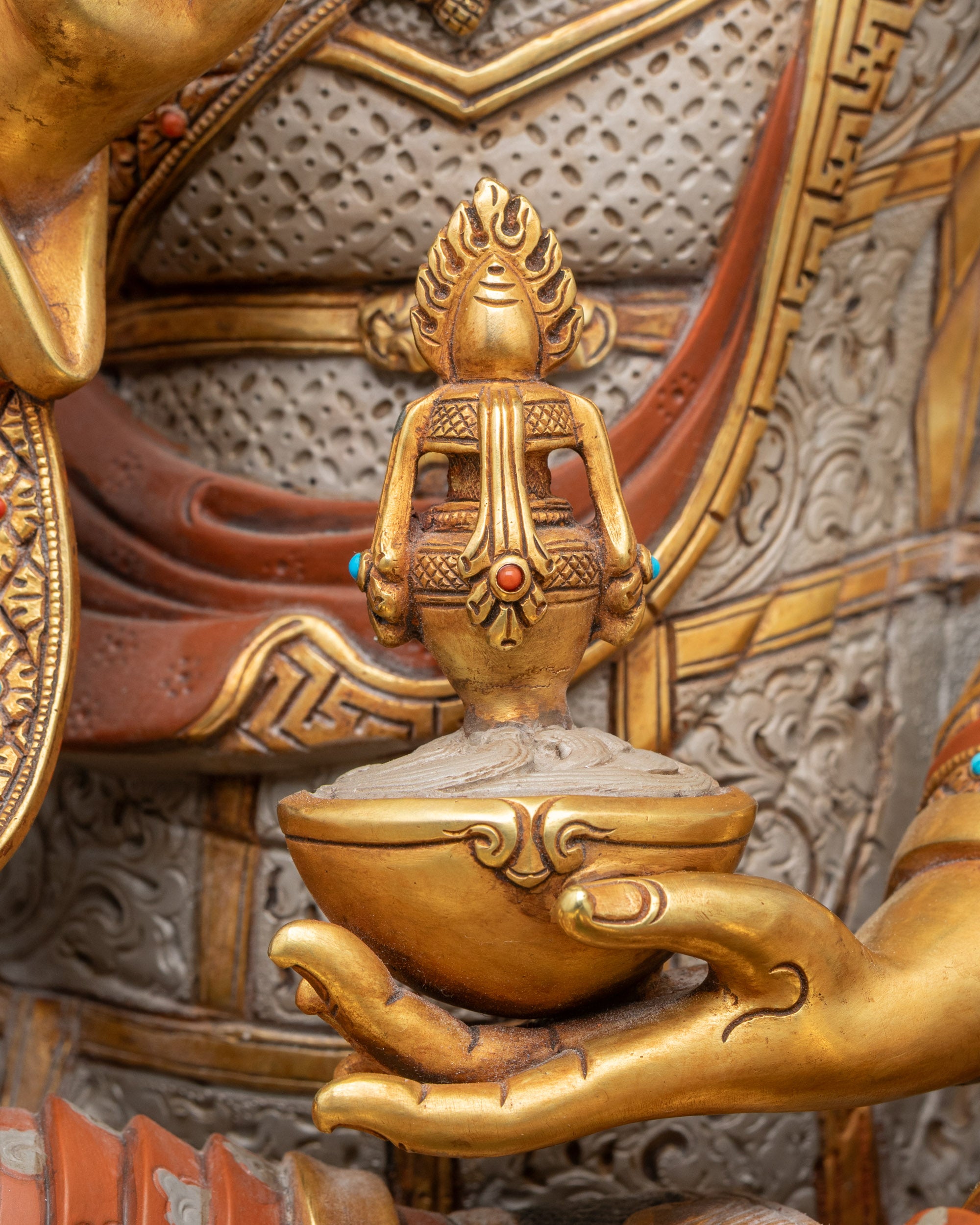 Hand-painted Tsokye Dorje Statue | Spiritual Vajra Guru Figurine