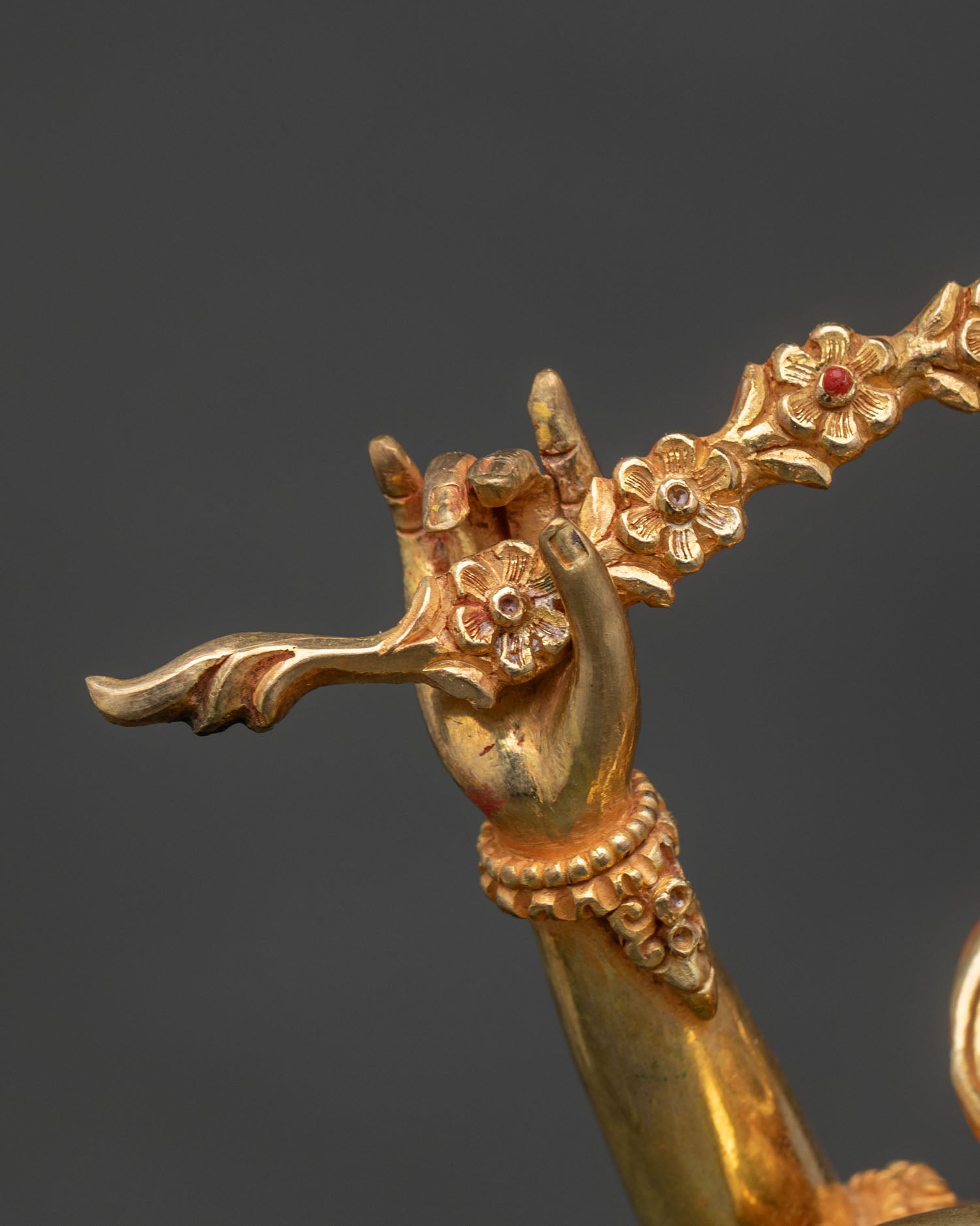 Kurukulla Statue | Sacred Dakini Buddhist Sculpture from Nepal