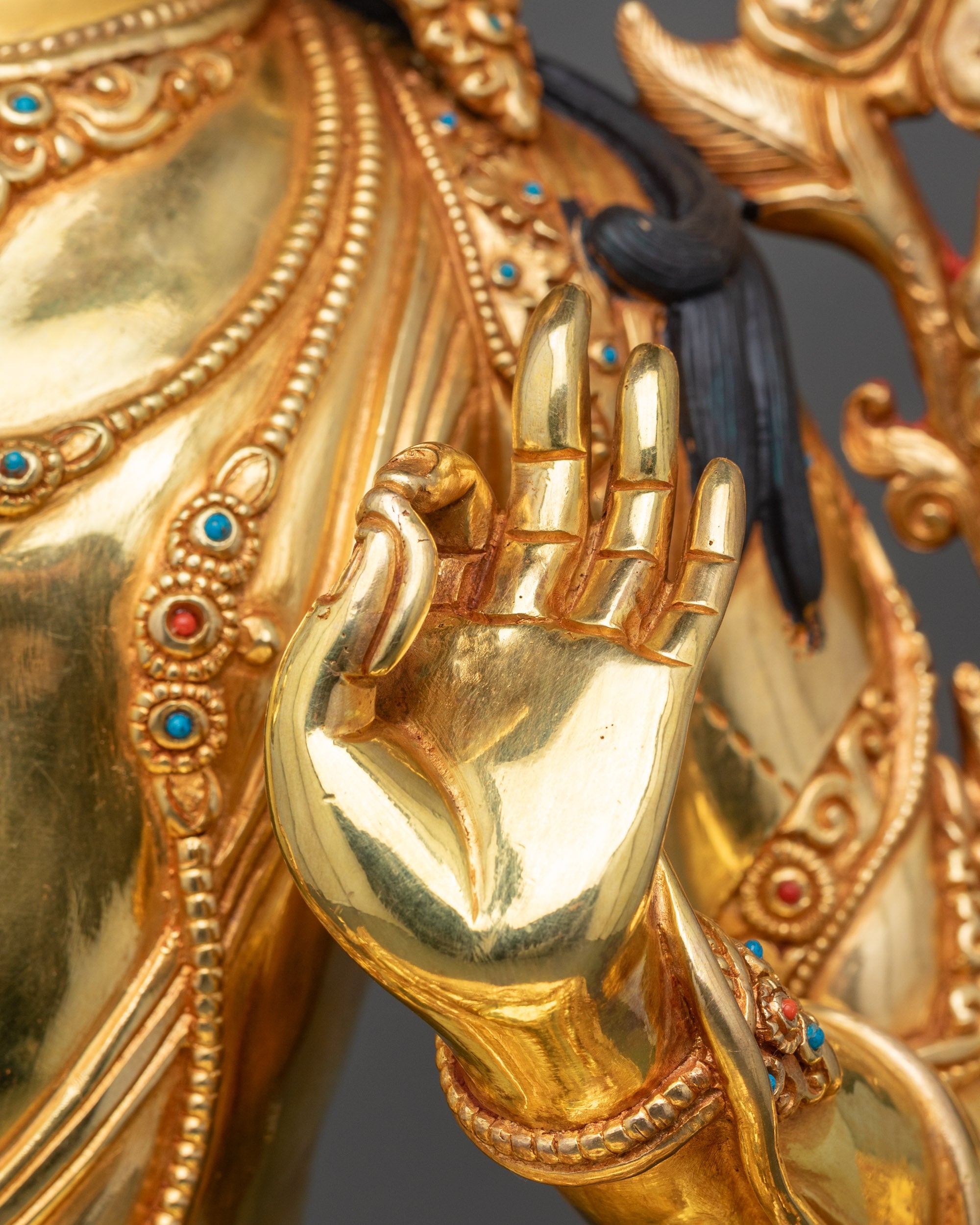 Manjushri Meditation Statue | Handicrafted Nepalese Sculpture