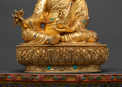 Statue of Guru Padmasambhava on Beautiful Throne | Master of Tantra