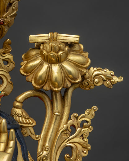 Flawless Manjushri Statue | Traditional Wisdom Bodhisattva Figurine
