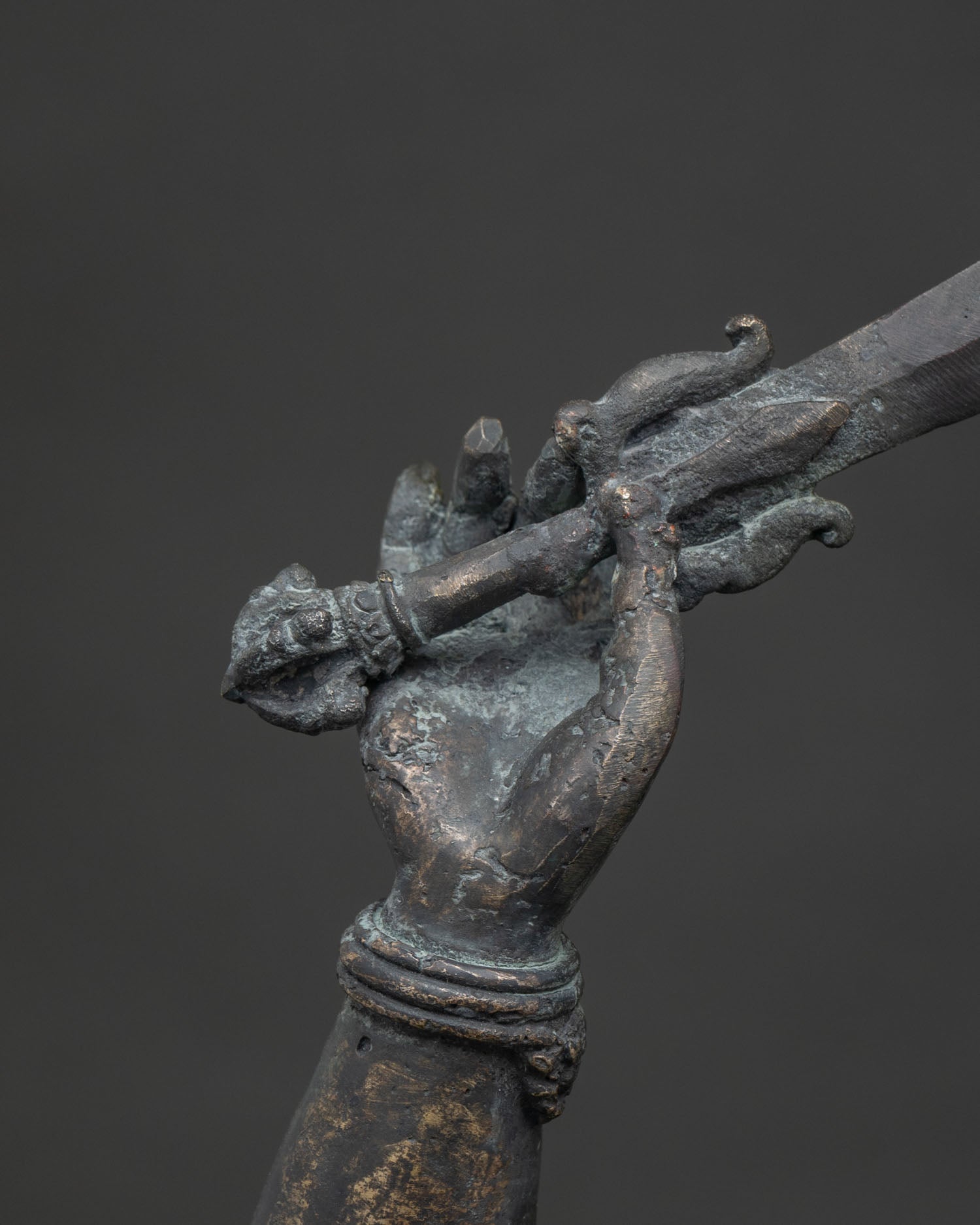 Solid Bronze Manjushree Figurine | Lord of Enlightened Wisdom