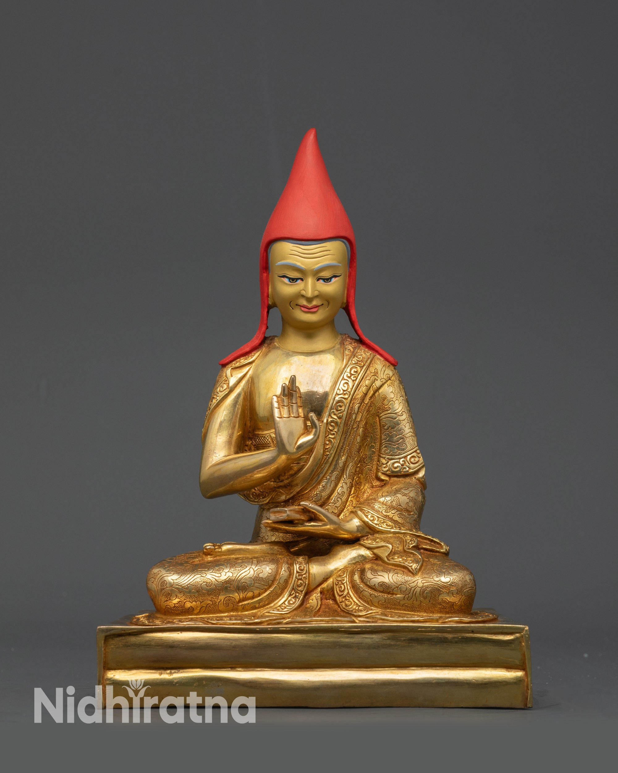 24K Gold-Gilded Tsokye Dorje Set | Traditional Lost-Wax Casted Statues