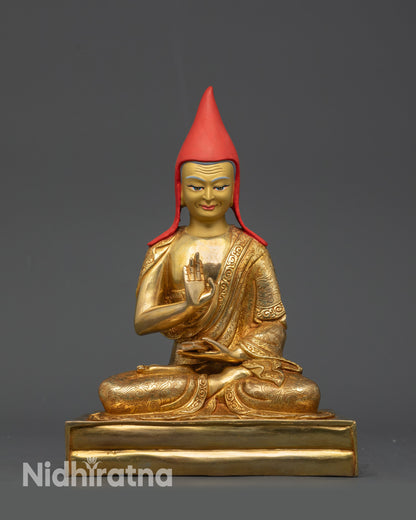 24K Gold-Gilded Tsokye Dorje Set | Traditional Lost-Wax Casted Statues