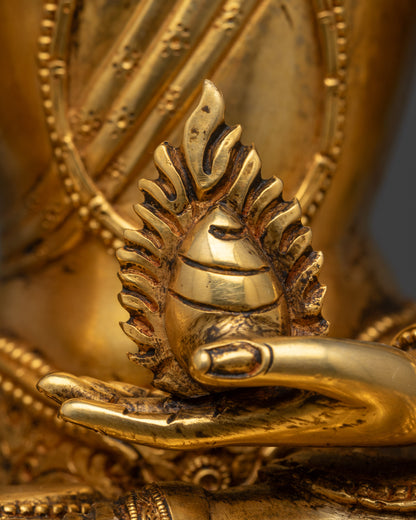 Channel Protection with Kshitigarbha Sculpture | Tibetan Buddhist Art