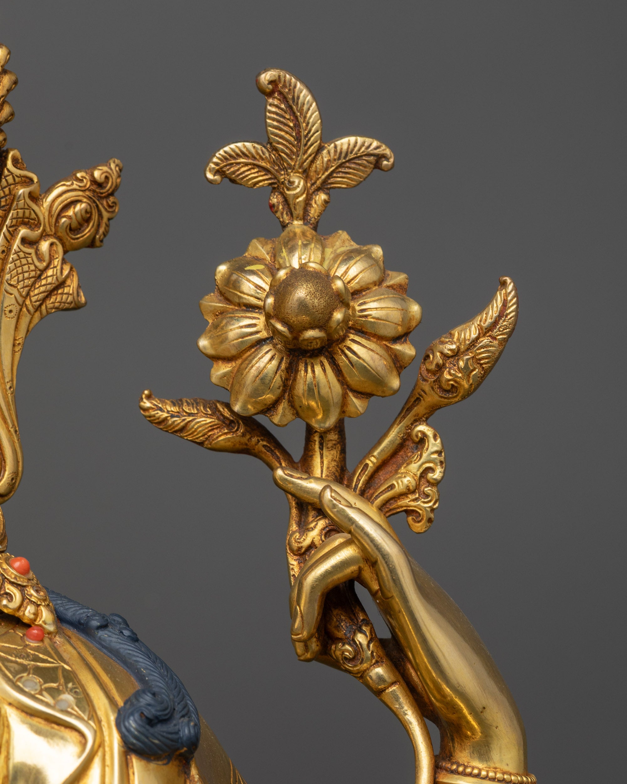 Sacred Tibetan Chenrezig Sculpture | Handcrafted Premium Sacred Altar