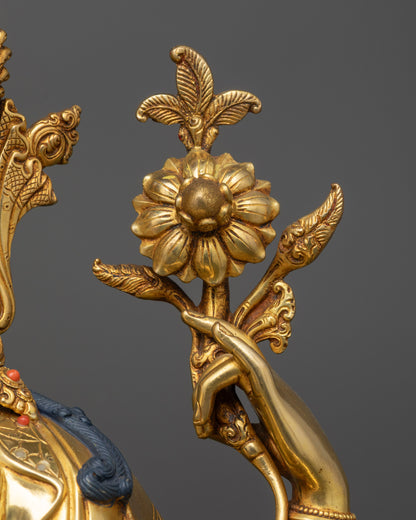 Sacred Tibetan Chenrezig Sculpture | Handcrafted Premium Sacred Altar
