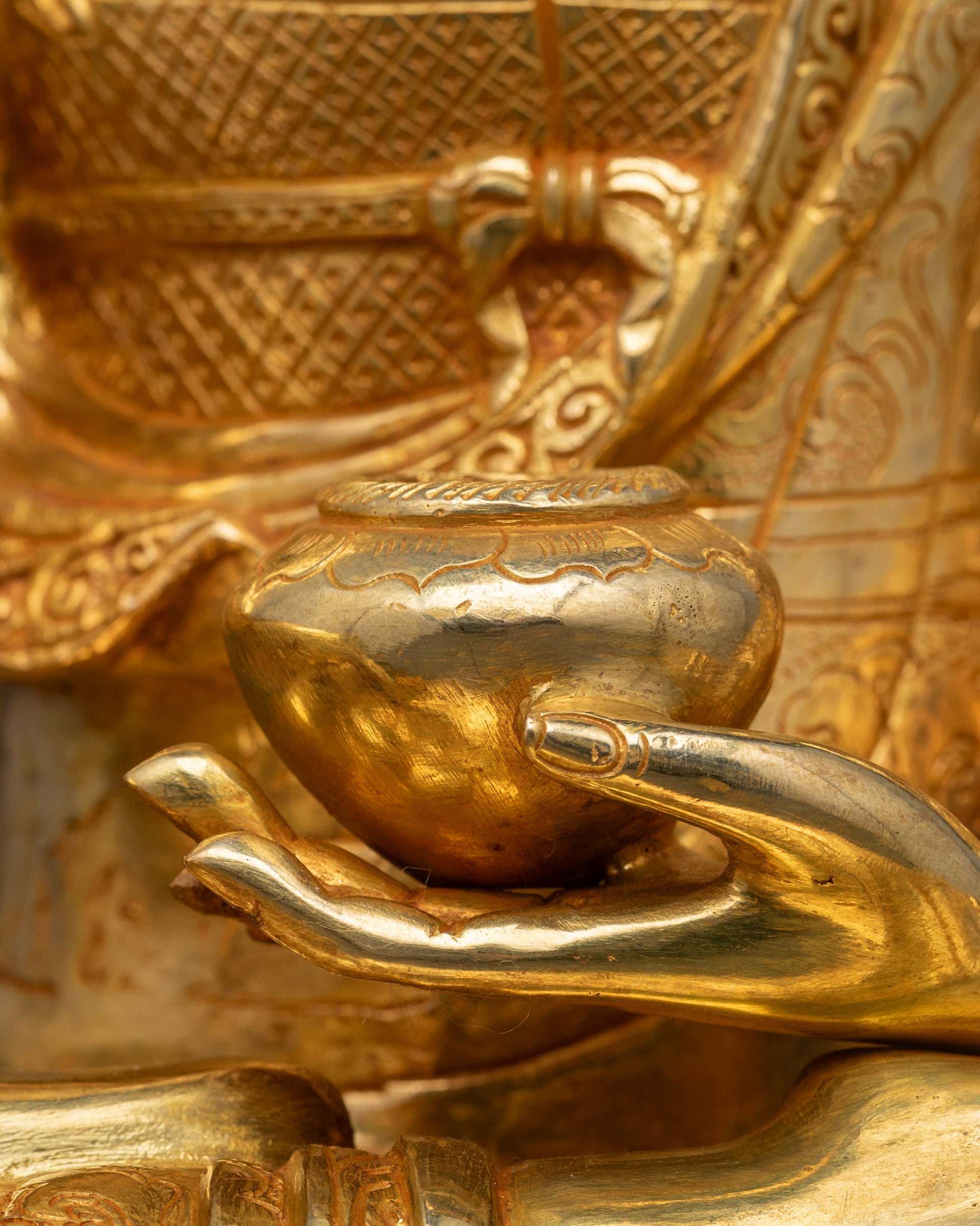 Seated Shakyamuni Buddha Sculpture | Nepalese Buddha for Meditation