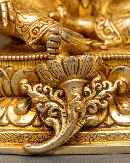 Authentic Green Tara Figurine | Nepalese Spiritual Sculpture