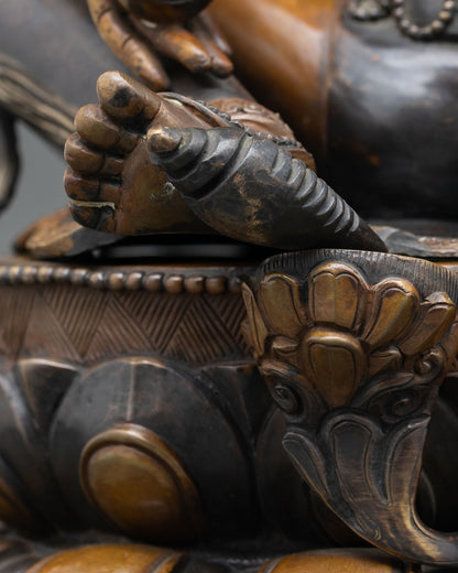 Green Dzambhala Statue – Wealth Attracting Buddhist Decor