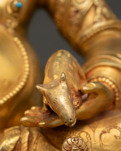 Dzambhala Statue | Traditional Buddhist Altar Art