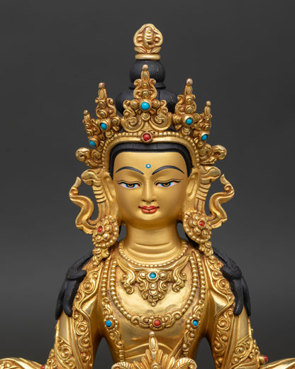 Three Long Life Set – Handmade Buddhist Sculpture from Nepal