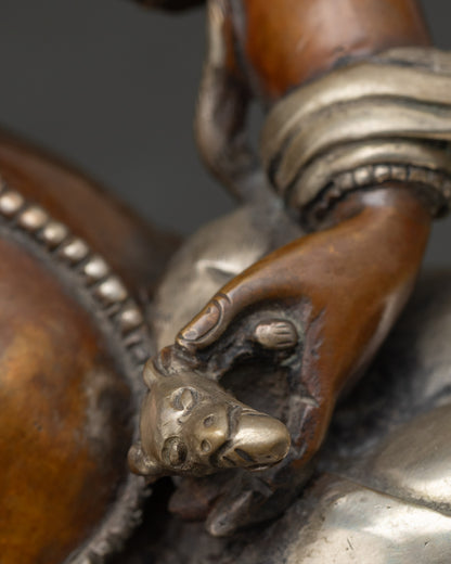 Nepalese Dzambhala Statue | Prosperity and Abundance Deity Sculpture