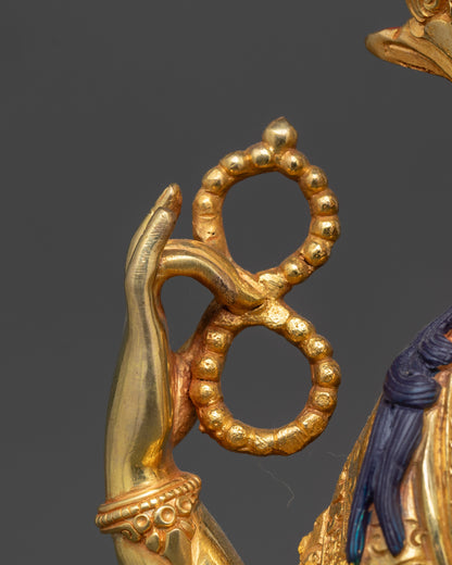 Eternal Compassion Chenrezig Statue | 24K Gold-Gilded Avalokiteshvara