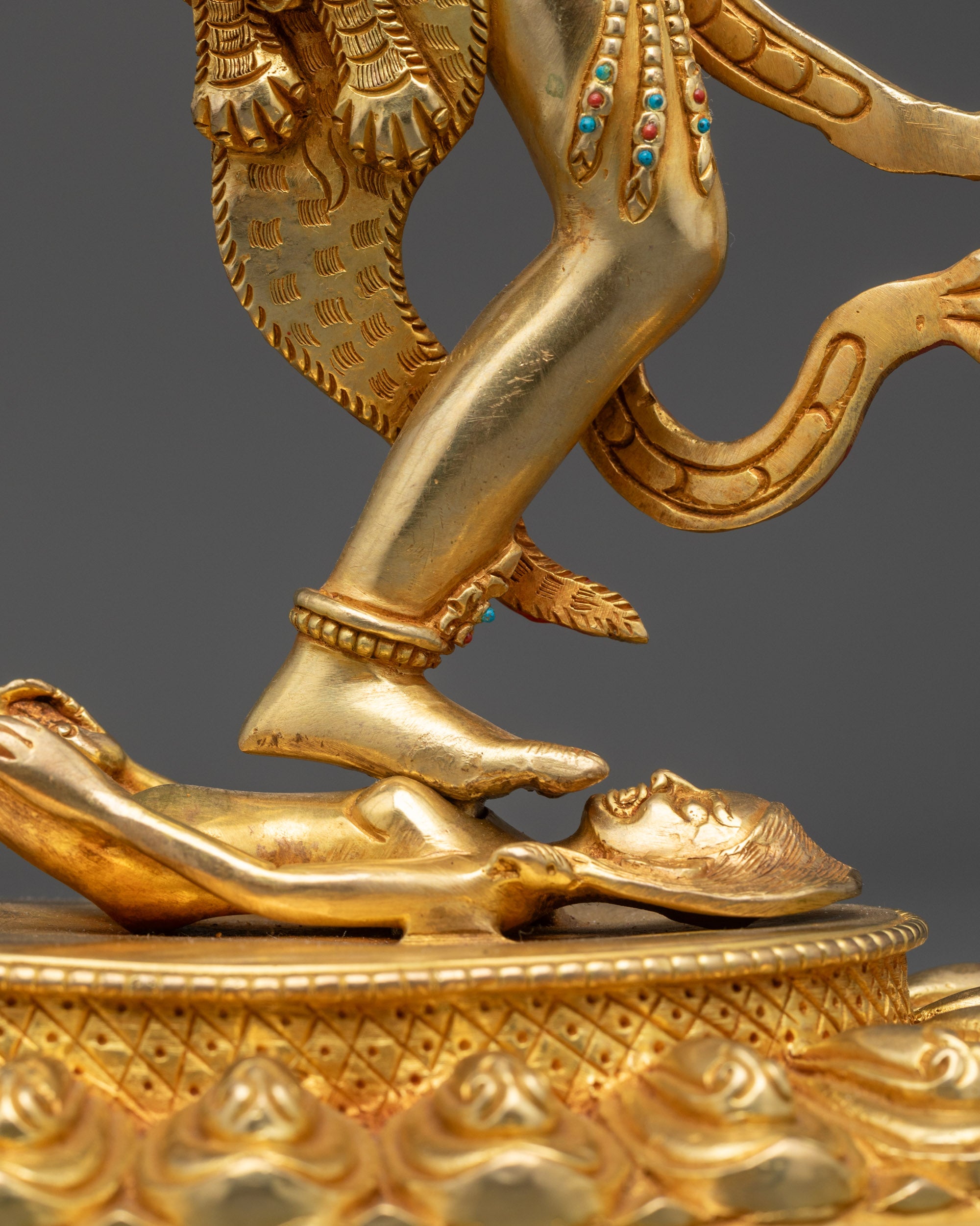 Statue of Troma Nagmo | Tibetan Wrathful Female Protector Deity