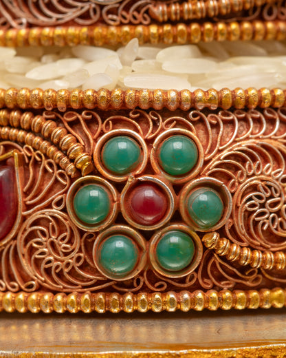Sacred 3 Inch Copper Mandala | Spiritual Altar & Home Decor Symbol