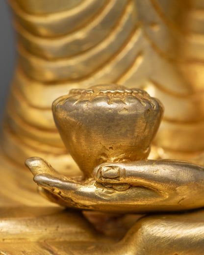 Shakyamuni Buddha Statue for Meditation | Traditional Tibetan Artwork