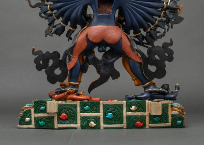 Colorful Kalachakra Statue | The Wheel of Time in Buddhism