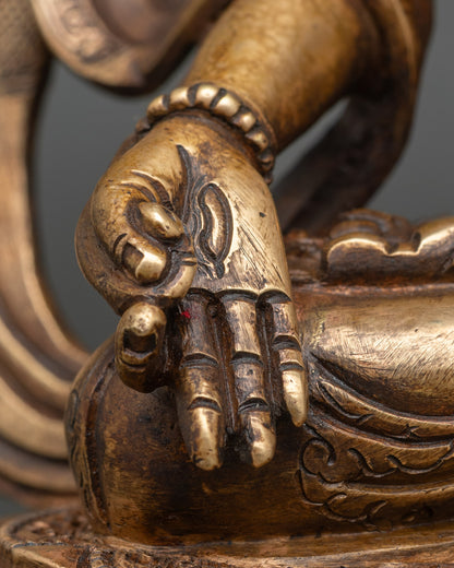 White Tara Statue | Buddhist Goddess Figurine for Peace & Healing