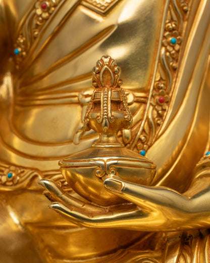 Exquisite Guru Padmasambhava Sculpture | High-Quality Himalayan Art