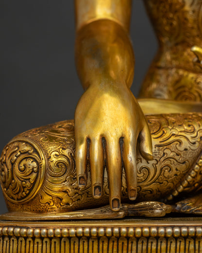 Buddha Shakyamuni Statue | Handcrafted Tibetan Buddhist Artwork